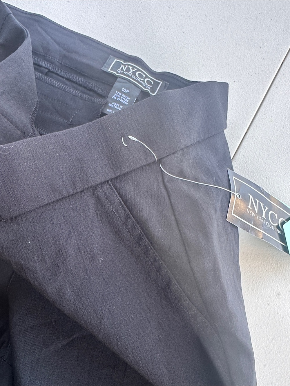 NYC Black Pull-On Ankle Pants - Picture 5 of 5